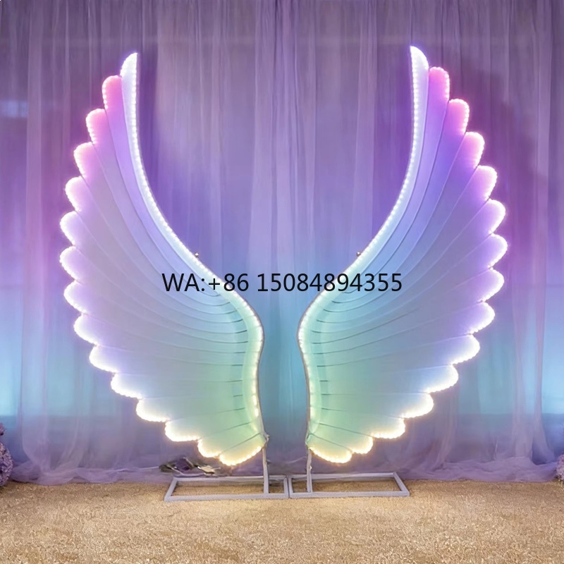 Glowing Angel Wings Light Prop - Neon Sign Party ulasan dan harga