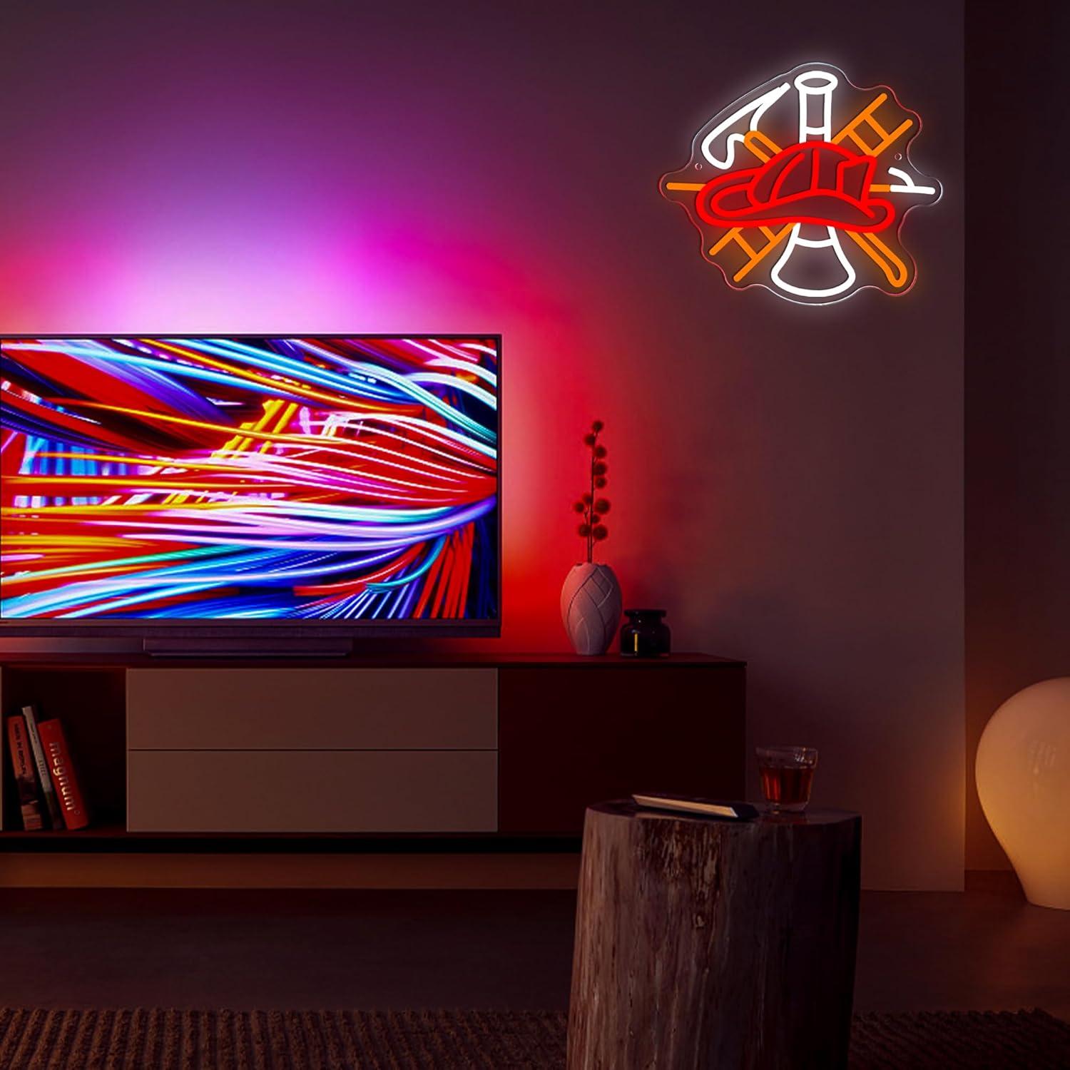 Firefighter Gas Mask Neon Sign - Neon Sign Party ulasan dan harga