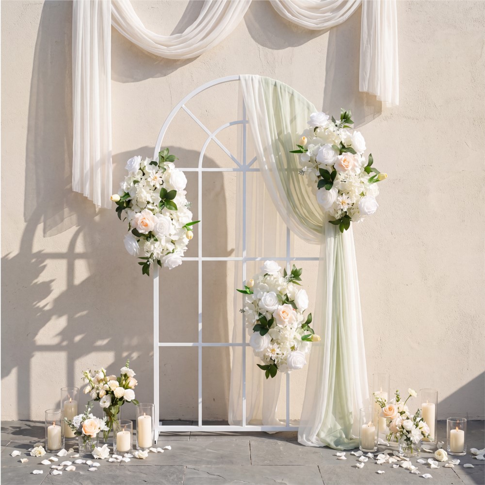 Uflower Rose Greenery Flower R - Flower Wall Panel ulasan dan harga